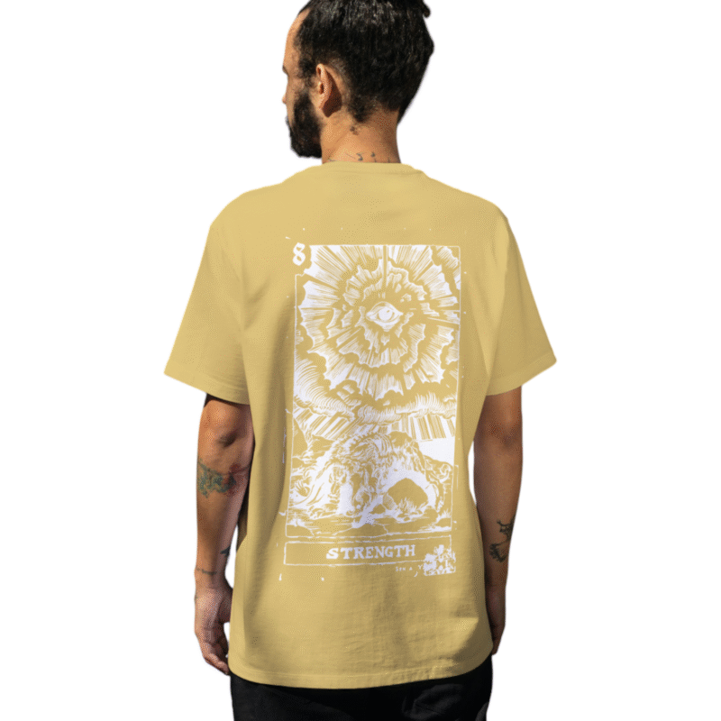 oversized beige 240 gsm t shirt